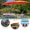 Costway 15 Ft Patio Double Sided Umbrella Outdoor Market Umbrella BeigeTanOrangeBurgundy